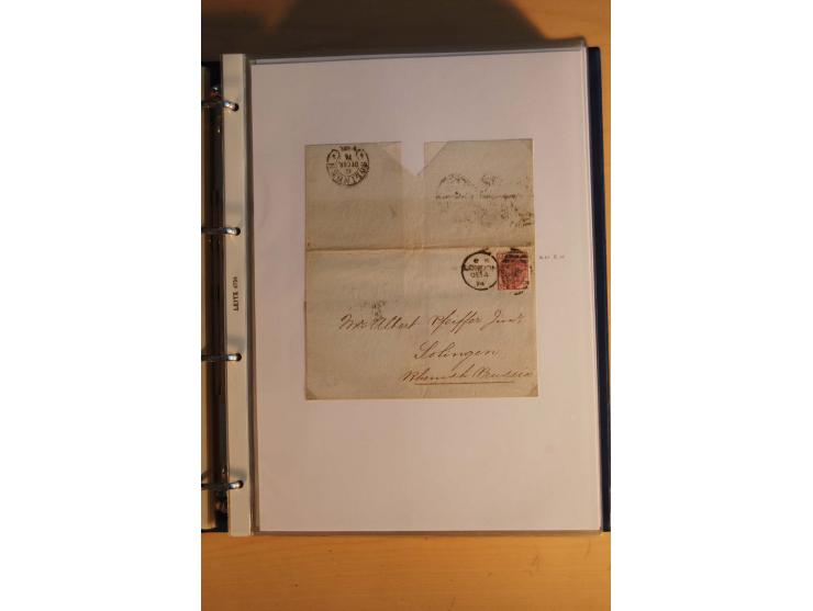 HUFEISENSTEMPEL: 1865/80 (ca.), sehr reichhaltige Sammlung auf losen Marken, Briefstücken und vielen Briefen, Karten, Ganzsac