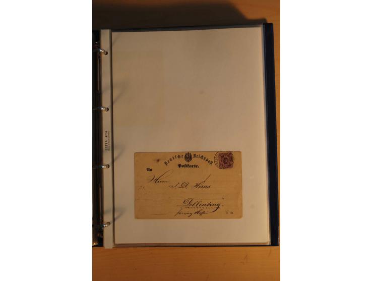 HUFEISENSTEMPEL: 1865/80 (ca.), sehr reichhaltige Sammlung auf losen Marken, Briefstücken und vielen Briefen, Karten, Ganzsac