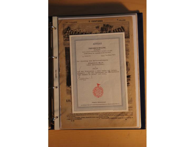 HUFEISENSTEMPEL: 1865/80 (ca.), sehr reichhaltige Sammlung auf losen Marken, Briefstücken und vielen Briefen, Karten, Ganzsac