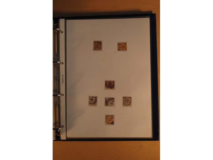 HUFEISENSTEMPEL: 1865/80 (ca.), sehr reichhaltige Sammlung auf losen Marken, Briefstücken und vielen Briefen, Karten, Ganzsac