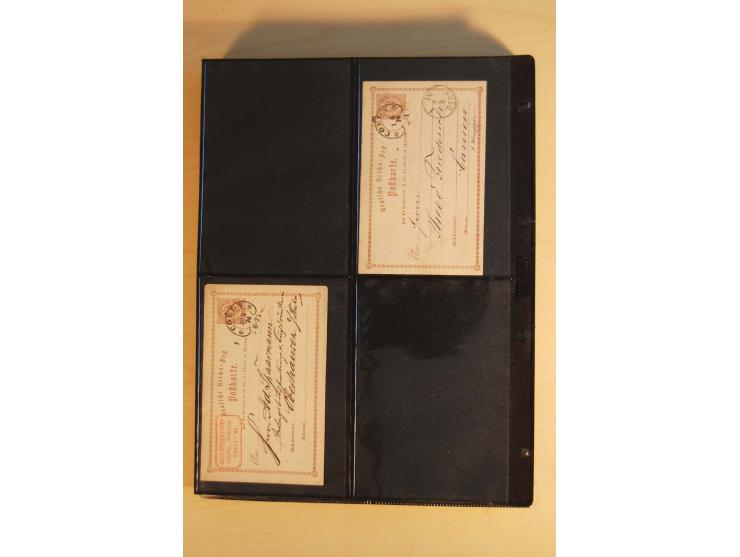 HUFEISENSTEMPEL: 1865/80 (ca.), sehr reichhaltige Sammlung auf losen Marken, Briefstücken und vielen Briefen, Karten, Ganzsac