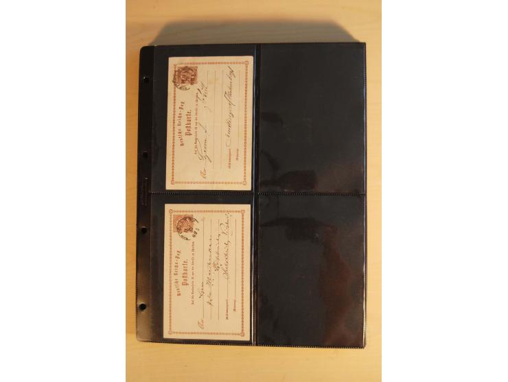 HUFEISENSTEMPEL: 1865/80 (ca.), sehr reichhaltige Sammlung auf losen Marken, Briefstücken und vielen Briefen, Karten, Ganzsac
