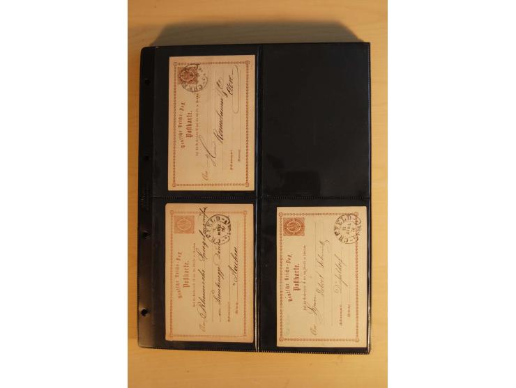 HUFEISENSTEMPEL: 1865/80 (ca.), sehr reichhaltige Sammlung auf losen Marken, Briefstücken und vielen Briefen, Karten, Ganzsac