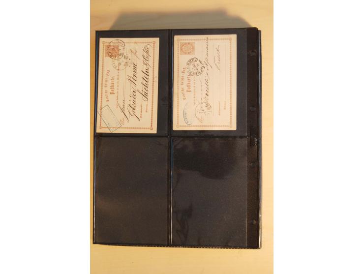 HUFEISENSTEMPEL: 1865/80 (ca.), sehr reichhaltige Sammlung auf losen Marken, Briefstücken und vielen Briefen, Karten, Ganzsac