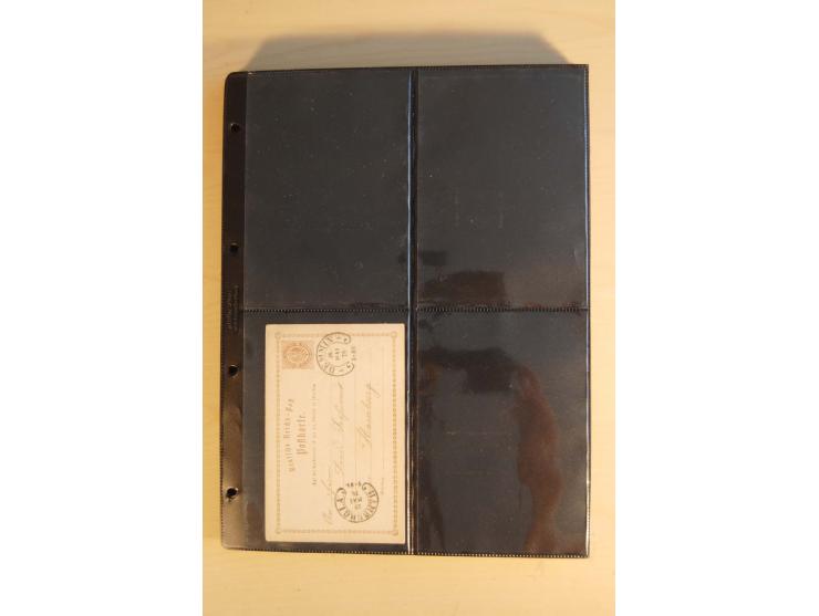 HUFEISENSTEMPEL: 1865/80 (ca.), sehr reichhaltige Sammlung auf losen Marken, Briefstücken und vielen Briefen, Karten, Ganzsac