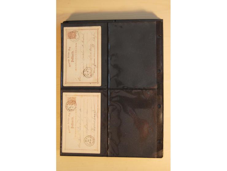 HUFEISENSTEMPEL: 1865/80 (ca.), sehr reichhaltige Sammlung auf losen Marken, Briefstücken und vielen Briefen, Karten, Ganzsac