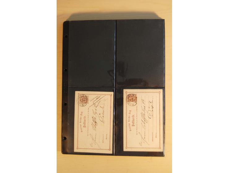 HUFEISENSTEMPEL: 1865/80 (ca.), sehr reichhaltige Sammlung auf losen Marken, Briefstücken und vielen Briefen, Karten, Ganzsac