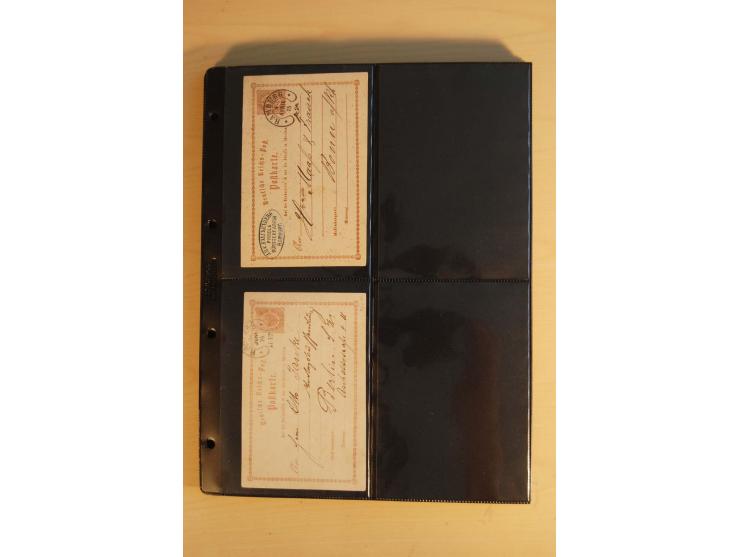 HUFEISENSTEMPEL: 1865/80 (ca.), sehr reichhaltige Sammlung auf losen Marken, Briefstücken und vielen Briefen, Karten, Ganzsac