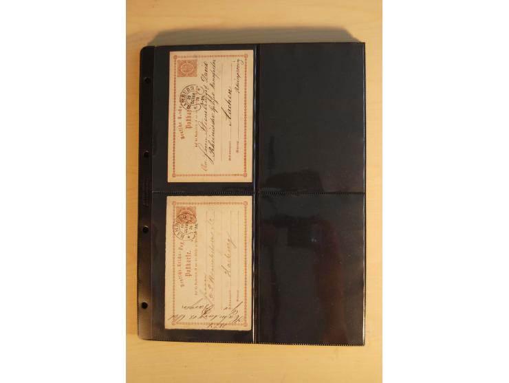 HUFEISENSTEMPEL: 1865/80 (ca.), sehr reichhaltige Sammlung auf losen Marken, Briefstücken und vielen Briefen, Karten, Ganzsac