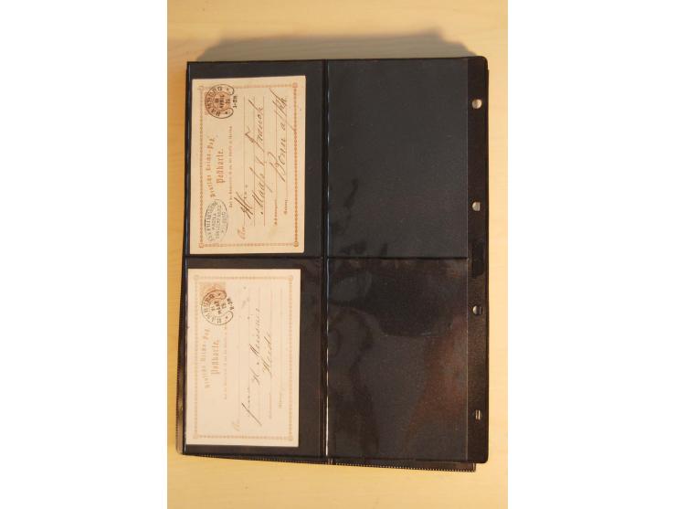 HUFEISENSTEMPEL: 1865/80 (ca.), sehr reichhaltige Sammlung auf losen Marken, Briefstücken und vielen Briefen, Karten, Ganzsac