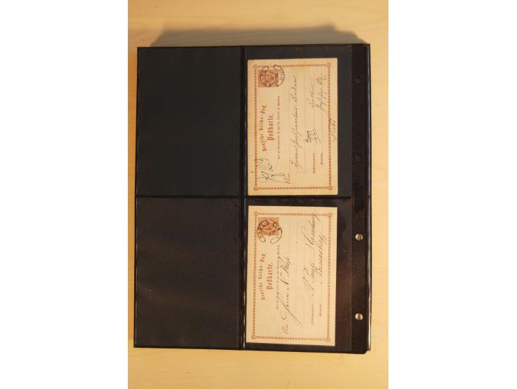 HUFEISENSTEMPEL: 1865/80 (ca.), sehr reichhaltige Sammlung auf losen Marken, Briefstücken und vielen Briefen, Karten, Ganzsac