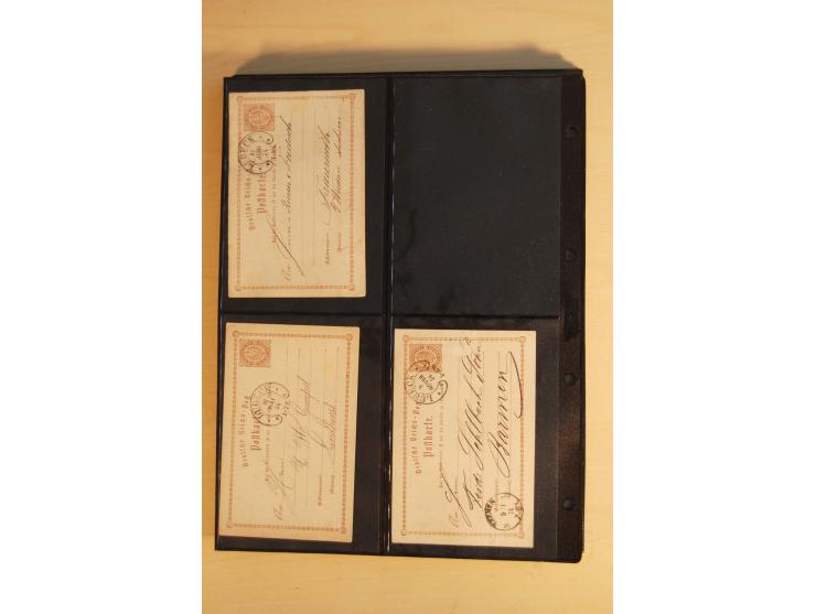 HUFEISENSTEMPEL: 1865/80 (ca.), sehr reichhaltige Sammlung auf losen Marken, Briefstücken und vielen Briefen, Karten, Ganzsac