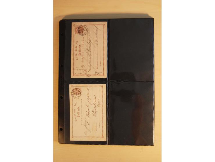 HUFEISENSTEMPEL: 1865/80 (ca.), sehr reichhaltige Sammlung auf losen Marken, Briefstücken und vielen Briefen, Karten, Ganzsac