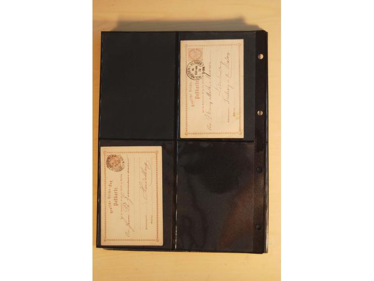 HUFEISENSTEMPEL: 1865/80 (ca.), sehr reichhaltige Sammlung auf losen Marken, Briefstücken und vielen Briefen, Karten, Ganzsac