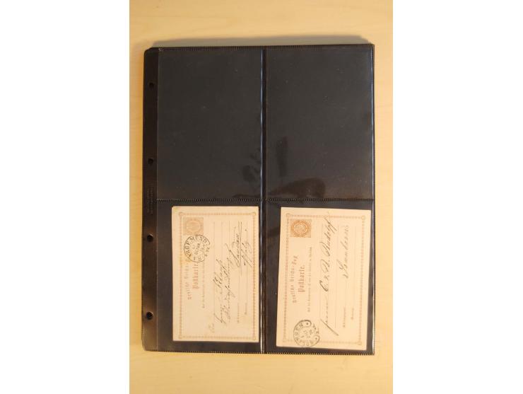 HUFEISENSTEMPEL: 1865/80 (ca.), sehr reichhaltige Sammlung auf losen Marken, Briefstücken und vielen Briefen, Karten, Ganzsac
