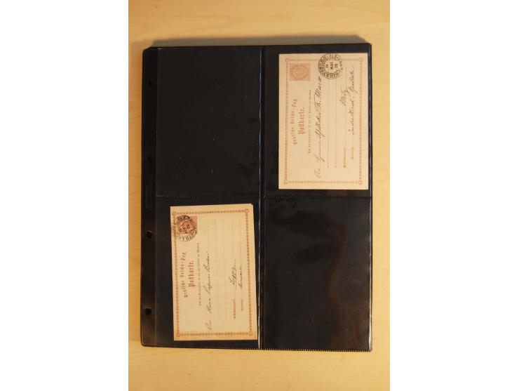 HUFEISENSTEMPEL: 1865/80 (ca.), sehr reichhaltige Sammlung auf losen Marken, Briefstücken und vielen Briefen, Karten, Ganzsac