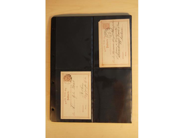 HUFEISENSTEMPEL: 1865/80 (ca.), sehr reichhaltige Sammlung auf losen Marken, Briefstücken und vielen Briefen, Karten, Ganzsac
