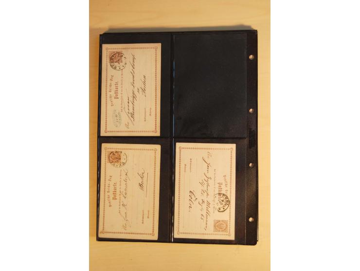 HUFEISENSTEMPEL: 1865/80 (ca.), sehr reichhaltige Sammlung auf losen Marken, Briefstücken und vielen Briefen, Karten, Ganzsac