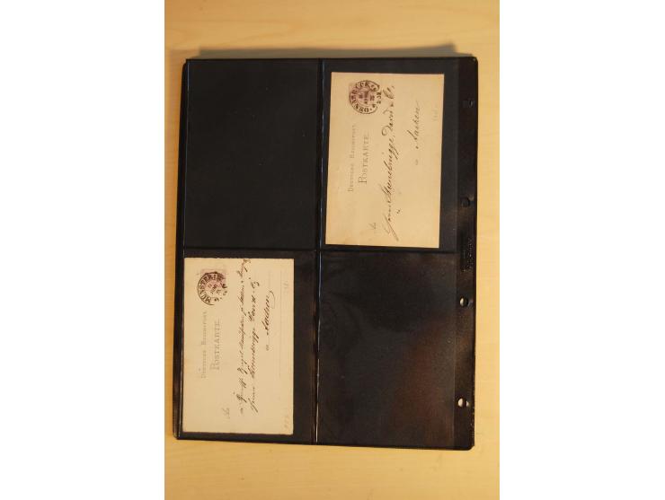 HUFEISENSTEMPEL: 1865/80 (ca.), sehr reichhaltige Sammlung auf losen Marken, Briefstücken und vielen Briefen, Karten, Ganzsac