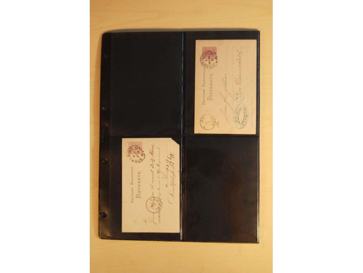 HUFEISENSTEMPEL: 1865/80 (ca.), sehr reichhaltige Sammlung auf losen Marken, Briefstücken und vielen Briefen, Karten, Ganzsac