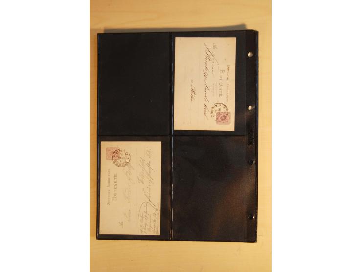HUFEISENSTEMPEL: 1865/80 (ca.), sehr reichhaltige Sammlung auf losen Marken, Briefstücken und vielen Briefen, Karten, Ganzsac