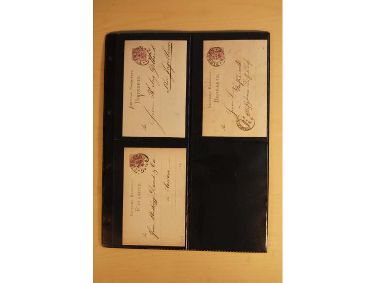 HUFEISENSTEMPEL: 1865/80 (ca.), sehr reichhaltige Sammlung auf losen Marken, Briefstücken und vielen Briefen, Karten, Ganzsac