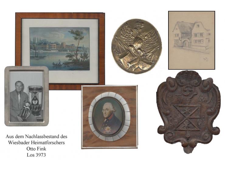 WIESBADEN: Aus dem Nachlass des bekannten Wiesbadener Heimatforschers Otto Fink (1912 - 1991): Eine Vielzahl von Straßen- und