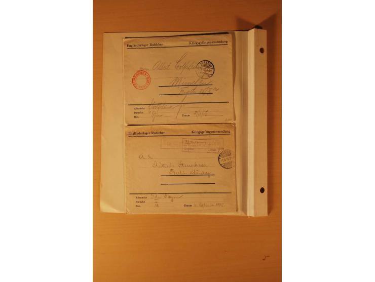 RUHLEBEN: interessante Partie von 37 Briefen und Karten sowie ca. 55 Marken, meist ungebraucht, teils auf Blättern mit Beschr