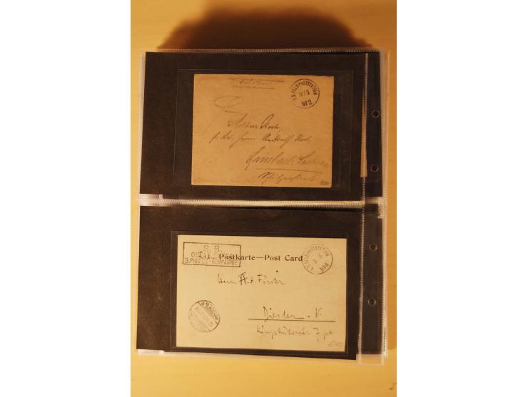 1898/1914, 61 Belege China und 29 Belege Kiautschou, dabei Feldpost, Ansichtskarten etc.