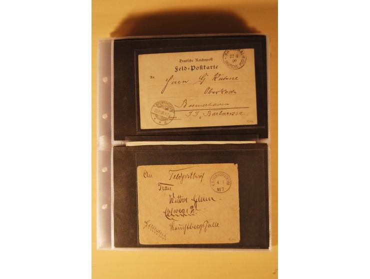 1898/1914, 61 Belege China und 29 Belege Kiautschou, dabei Feldpost, Ansichtskarten etc.