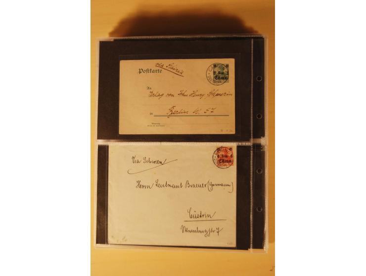 1898/1914, 61 Belege China und 29 Belege Kiautschou, dabei Feldpost, Ansichtskarten etc.