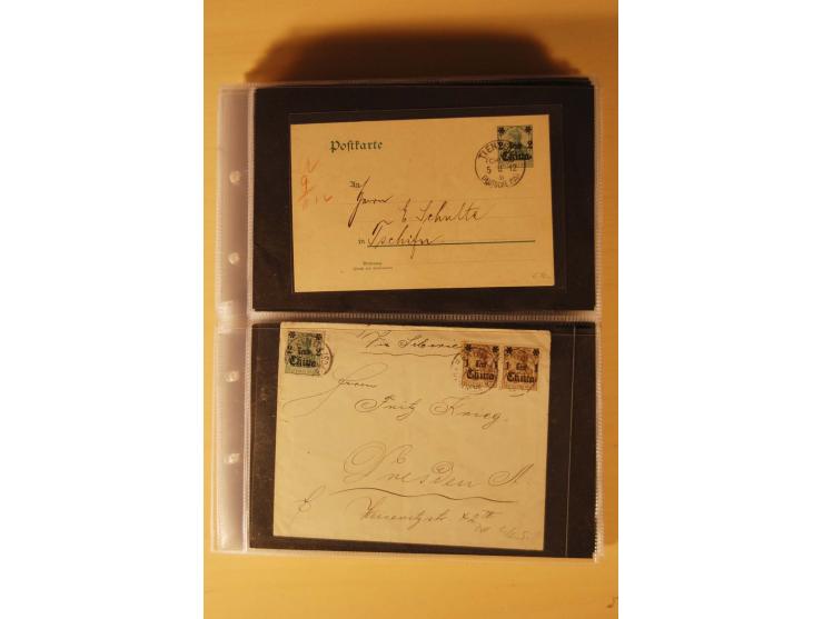 1898/1914, 61 Belege China und 29 Belege Kiautschou, dabei Feldpost, Ansichtskarten etc.