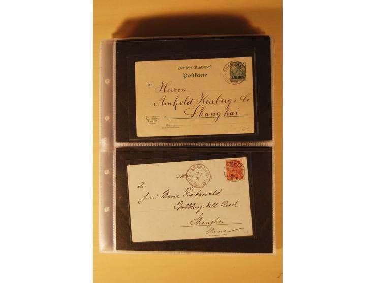 1898/1914, 61 Belege China und 29 Belege Kiautschou, dabei Feldpost, Ansichtskarten etc.