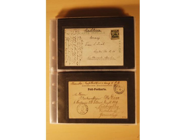 1898/1914, 61 Belege China und 29 Belege Kiautschou, dabei Feldpost, Ansichtskarten etc.