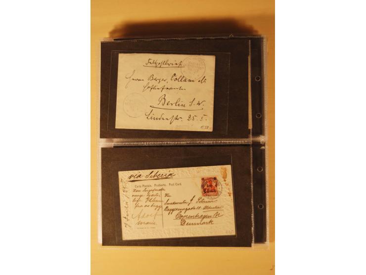 1898/1914, 61 Belege China und 29 Belege Kiautschou, dabei Feldpost, Ansichtskarten etc.