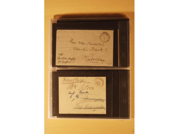 1898/1914, 61 Belege China und 29 Belege Kiautschou, dabei Feldpost, Ansichtskarten etc.