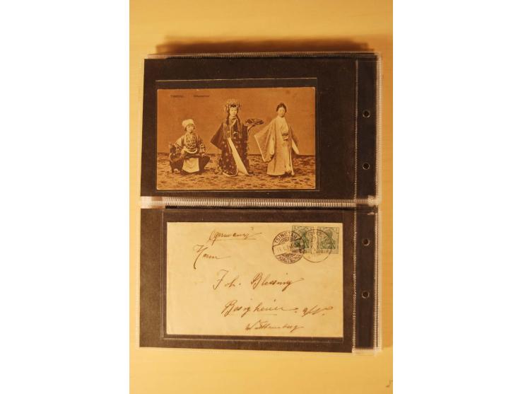 1898/1914, 61 Belege China und 29 Belege Kiautschou, dabei Feldpost, Ansichtskarten etc.