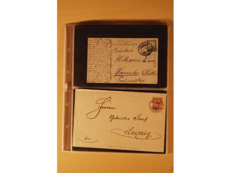 1898/1914, 61 Belege China und 29 Belege Kiautschou, dabei Feldpost, Ansichtskarten etc.