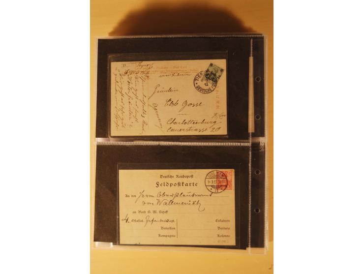 1898/1914, 61 Belege China und 29 Belege Kiautschou, dabei Feldpost, Ansichtskarten etc.