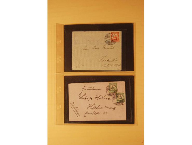 1898/1914, 61 Belege China und 29 Belege Kiautschou, dabei Feldpost, Ansichtskarten etc.
