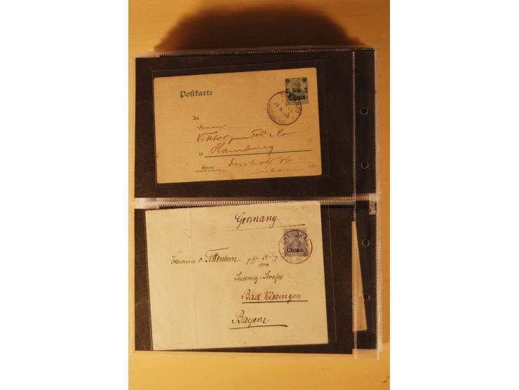 1898/1914, 61 Belege China und 29 Belege Kiautschou, dabei Feldpost, Ansichtskarten etc.