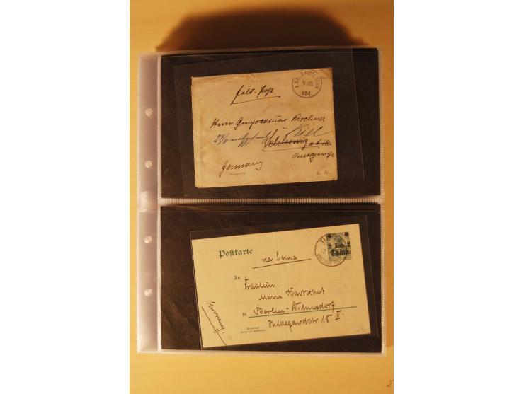 1898/1914, 61 Belege China und 29 Belege Kiautschou, dabei Feldpost, Ansichtskarten etc.