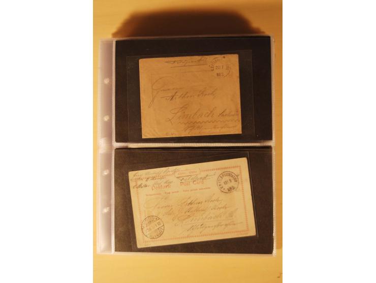 1898/1914, 61 Belege China und 29 Belege Kiautschou, dabei Feldpost, Ansichtskarten etc.