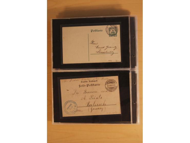 1900/17 (ca.), 66 Belege, dabei Feldpost, Ansichtskarten, Wetterbeobachtungs-Tabelle für die Schutztruppe des Südbezirks etc.