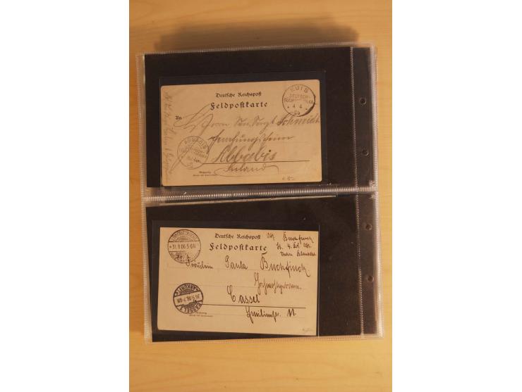 1900/17 (ca.), 66 Belege, dabei Feldpost, Ansichtskarten, Wetterbeobachtungs-Tabelle für die Schutztruppe des Südbezirks etc.