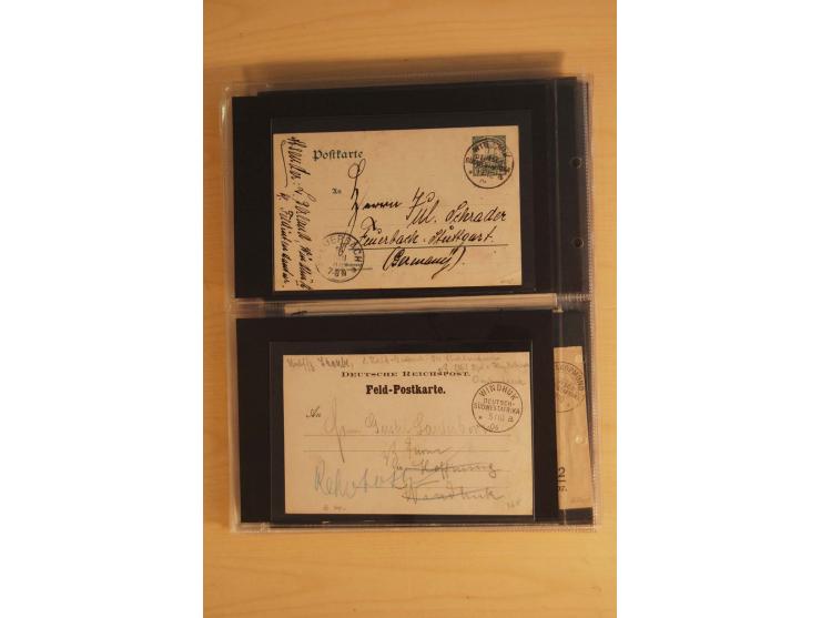 1900/17 (ca.), 66 Belege, dabei Feldpost, Ansichtskarten, Wetterbeobachtungs-Tabelle für die Schutztruppe des Südbezirks etc.