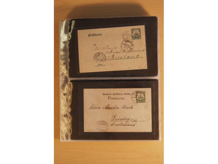 1900/17 (ca.), 66 Belege, dabei Feldpost, Ansichtskarten, Wetterbeobachtungs-Tabelle für die Schutztruppe des Südbezirks etc.