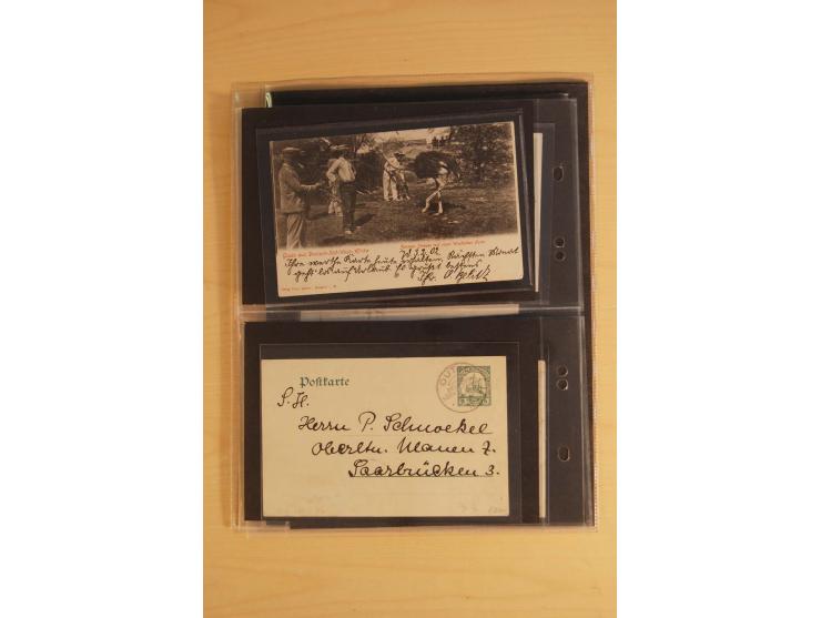 1900/17 (ca.), 66 Belege, dabei Feldpost, Ansichtskarten, Wetterbeobachtungs-Tabelle für die Schutztruppe des Südbezirks etc.