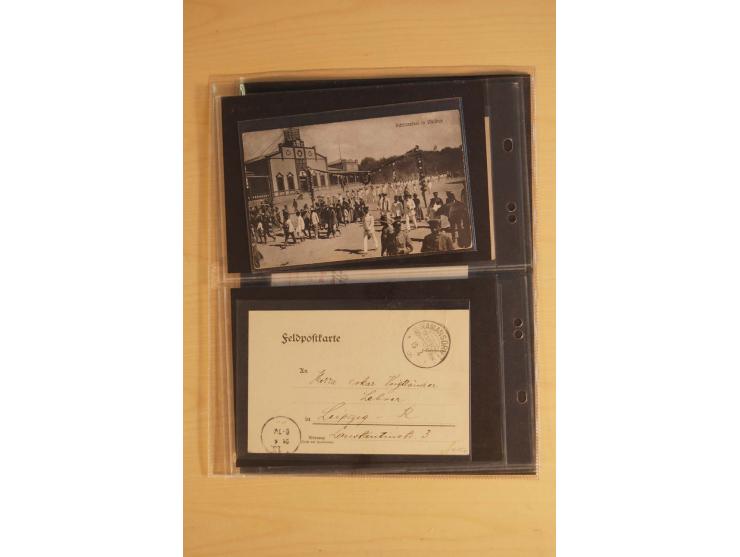 1900/17 (ca.), 66 Belege, dabei Feldpost, Ansichtskarten, Wetterbeobachtungs-Tabelle für die Schutztruppe des Südbezirks etc.