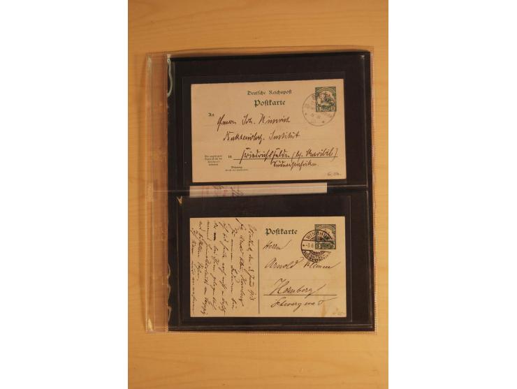 1900/17 (ca.), 66 Belege, dabei Feldpost, Ansichtskarten, Wetterbeobachtungs-Tabelle für die Schutztruppe des Südbezirks etc.